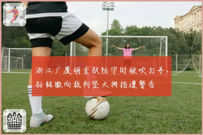 浙江广厦胡金秋防守时被吹打手，孙铭徽向裁判竖大拇指遭警告
